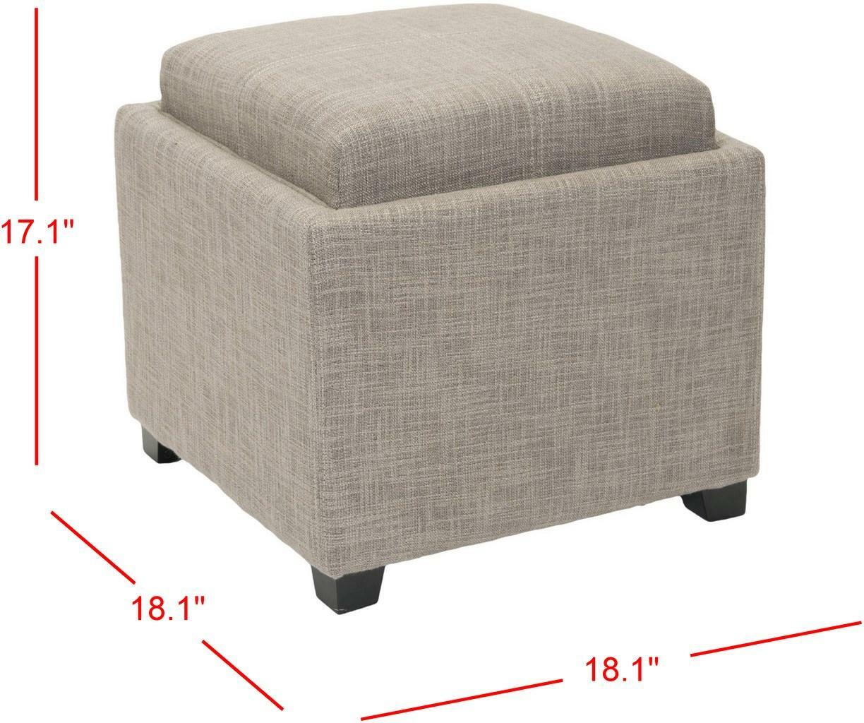 Safavieh Harrison Single Tray Ottoman, Reduced Price 2172702581 HUD8233D