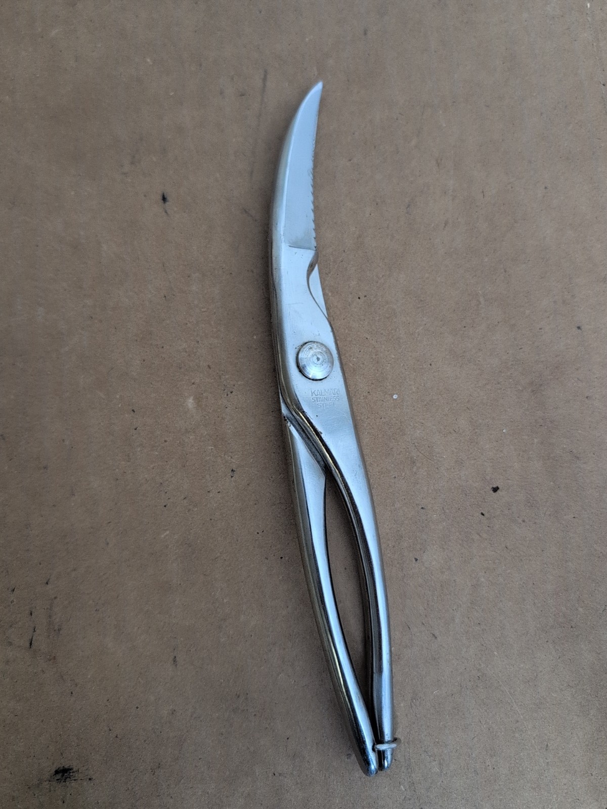 Vintage Kalmar Poultry Boning Game Shears Made In Italy Stainless Steel