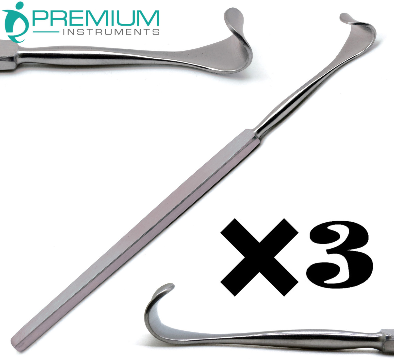 3 Pcs New DESMARRES 13mm Eye Retractors 5.5" Ophthalmology Surgical Instruments