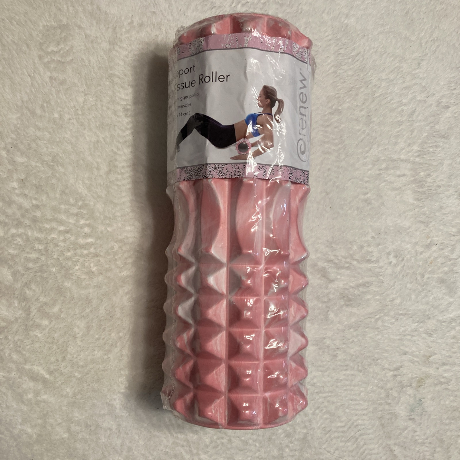 Renew Spine Support Deep Tissue Roller ~ 3D Texture Penetrates Trigger Points