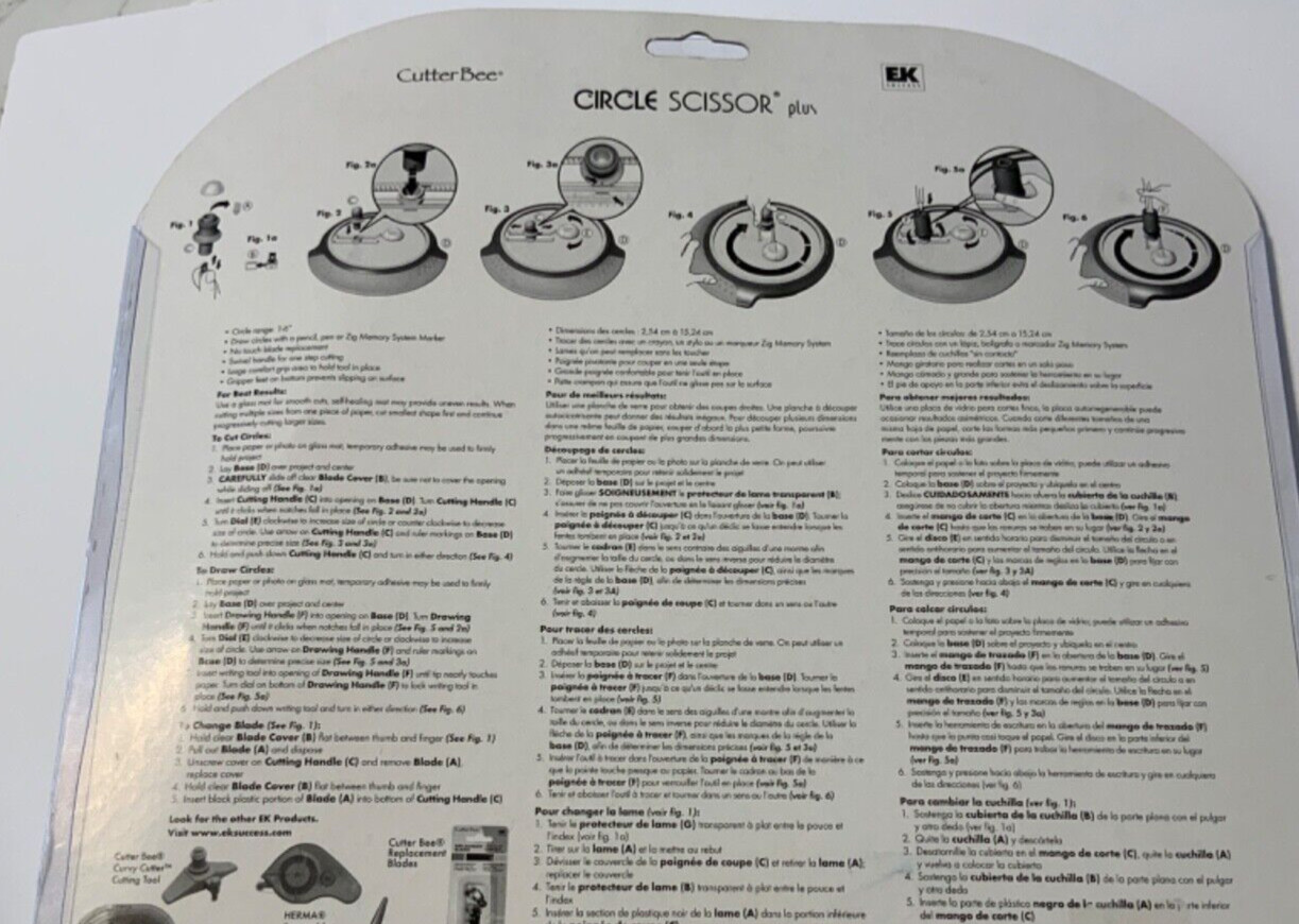 EK Success CIRCLE CUTTER Circle Scissor Plus Scrapbooking Supplies
