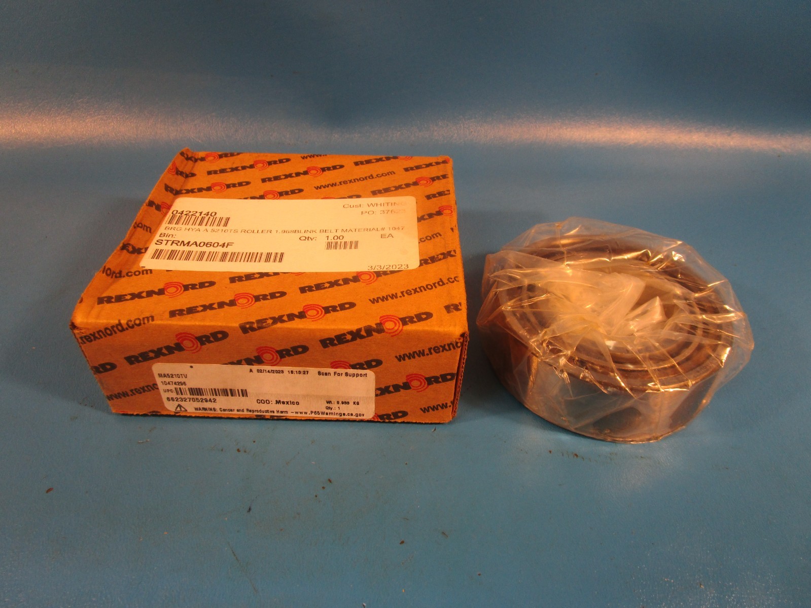 Link-Belt MA5210TV, M5210TV Rexnord CYLINDRICAL BEARING with MA5210 Inner Ring