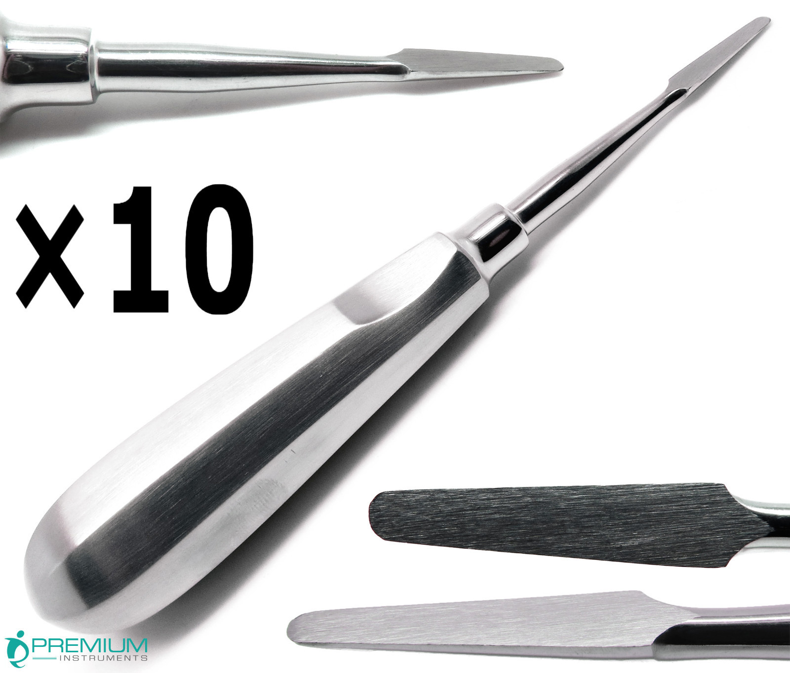 10 Pcs New Dental Cogswell A Root Elevators Straight Extracting Instruments