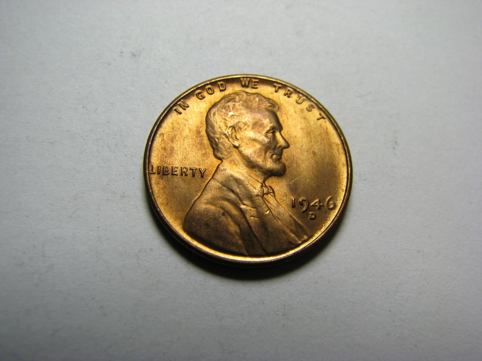1946-D Lincoln Wheat Cent  About Uncirculated