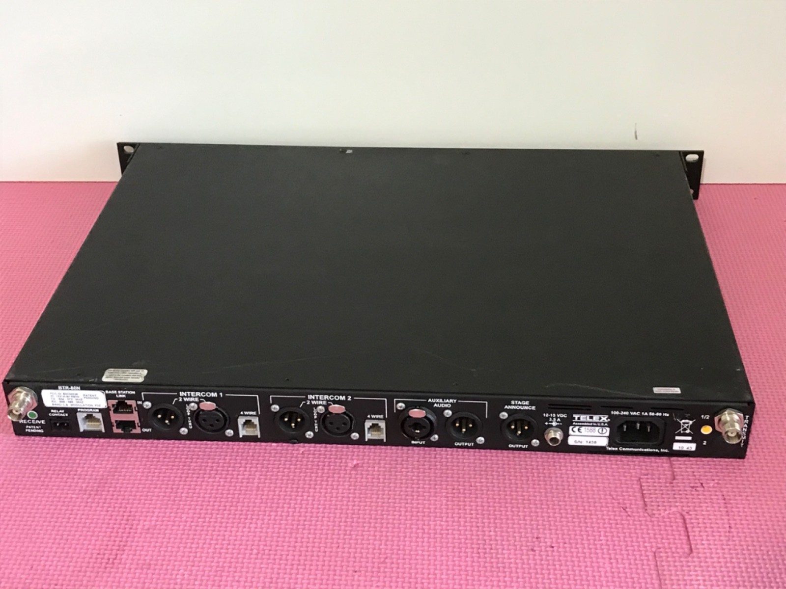 TELEX RTS BTR-80N UHF Intercom 2CH Base Station ONLY