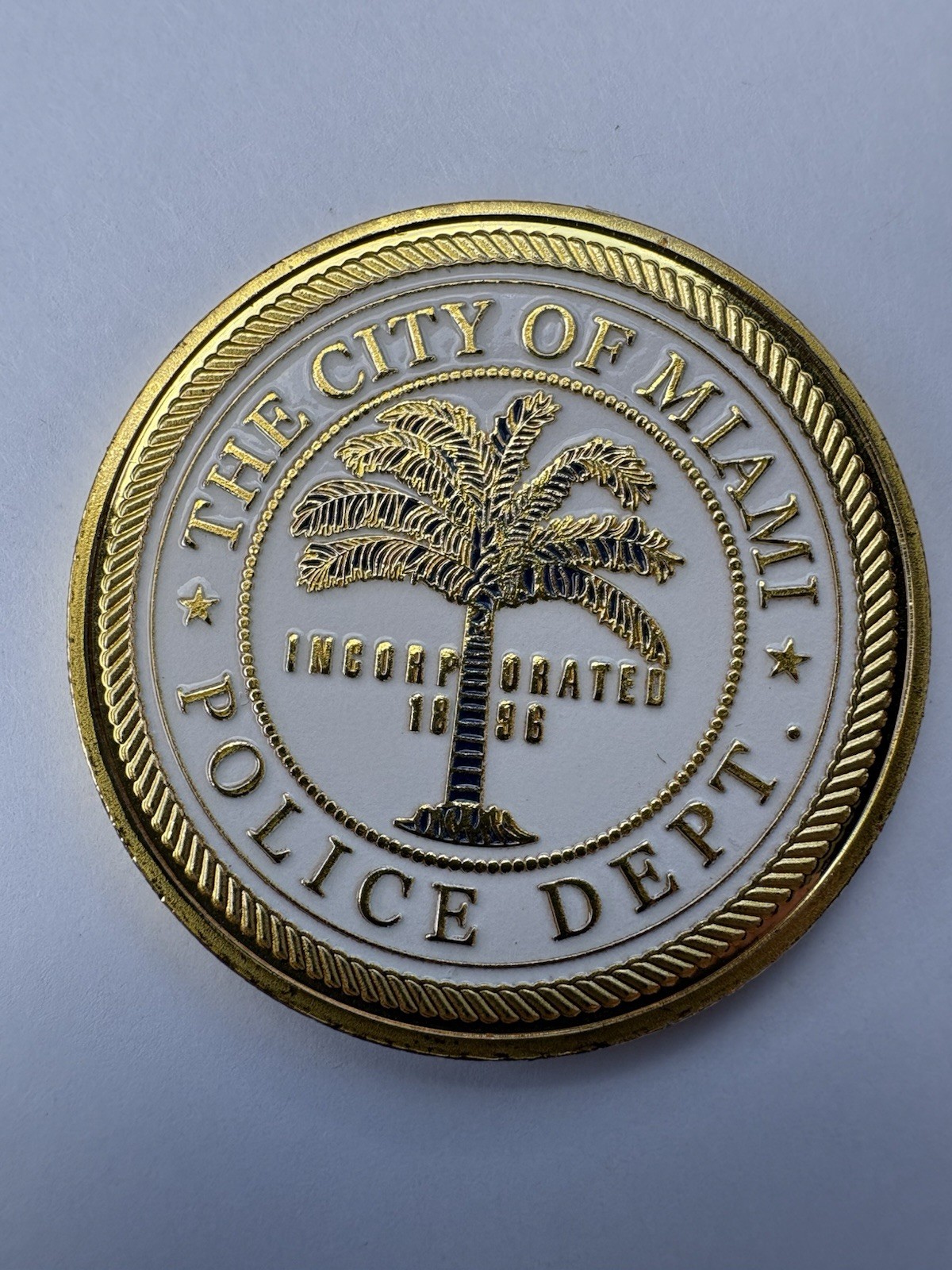 Miami Florida Police Challenge Coin