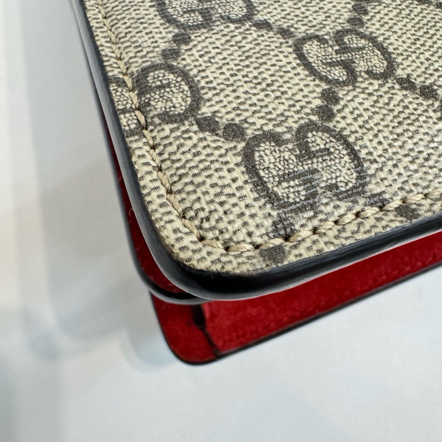 Gucci Dionysus Monogram Red Mini Chain Shoulder Bag