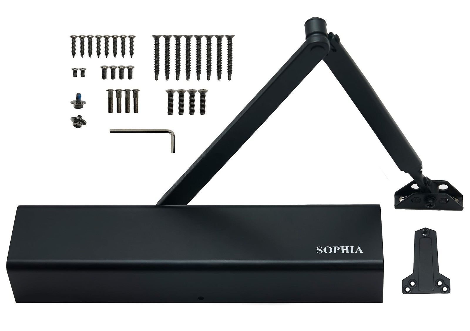 SOPHIA Door Closer Commercial Grade 1, Automatic Door Closer Heavy Duty, Full...