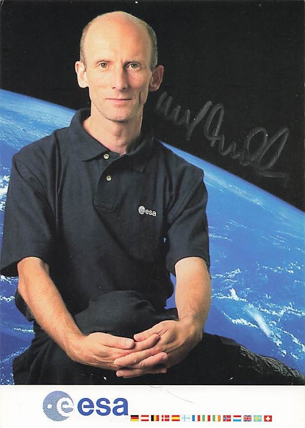 GERHARD THIELE UH ESA - astronaut astronaut orig sign autograph card AK 1164 A