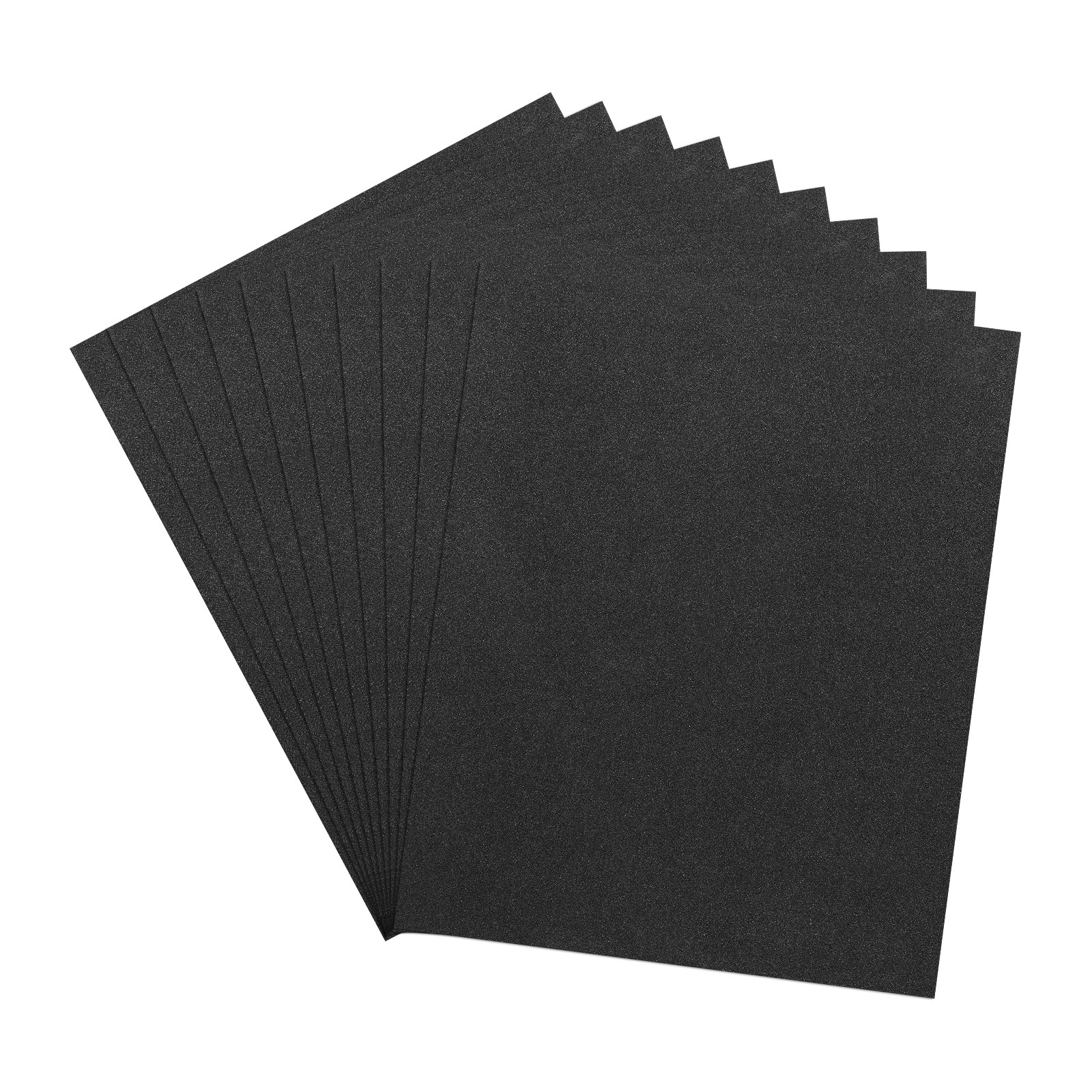 10 Pcs 60 Grit Dry SandPapers, 9 x 11 Inch Sand Papers