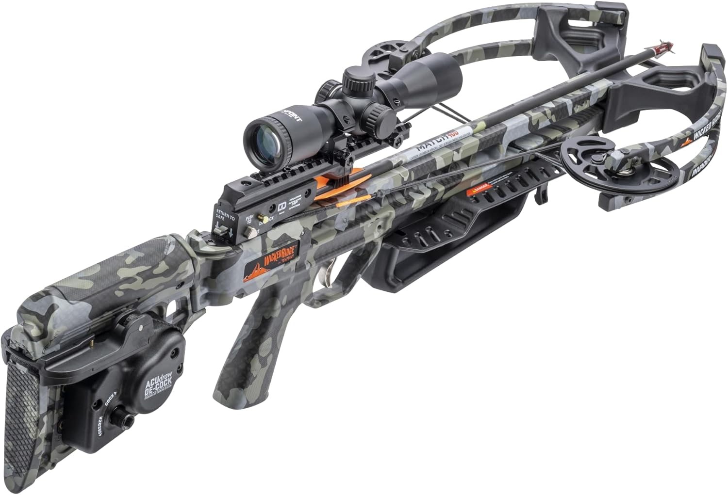 Wicked Ridge Invader M1 De-Cock Crossbow 390 FPS w/ Scope Peak Camo