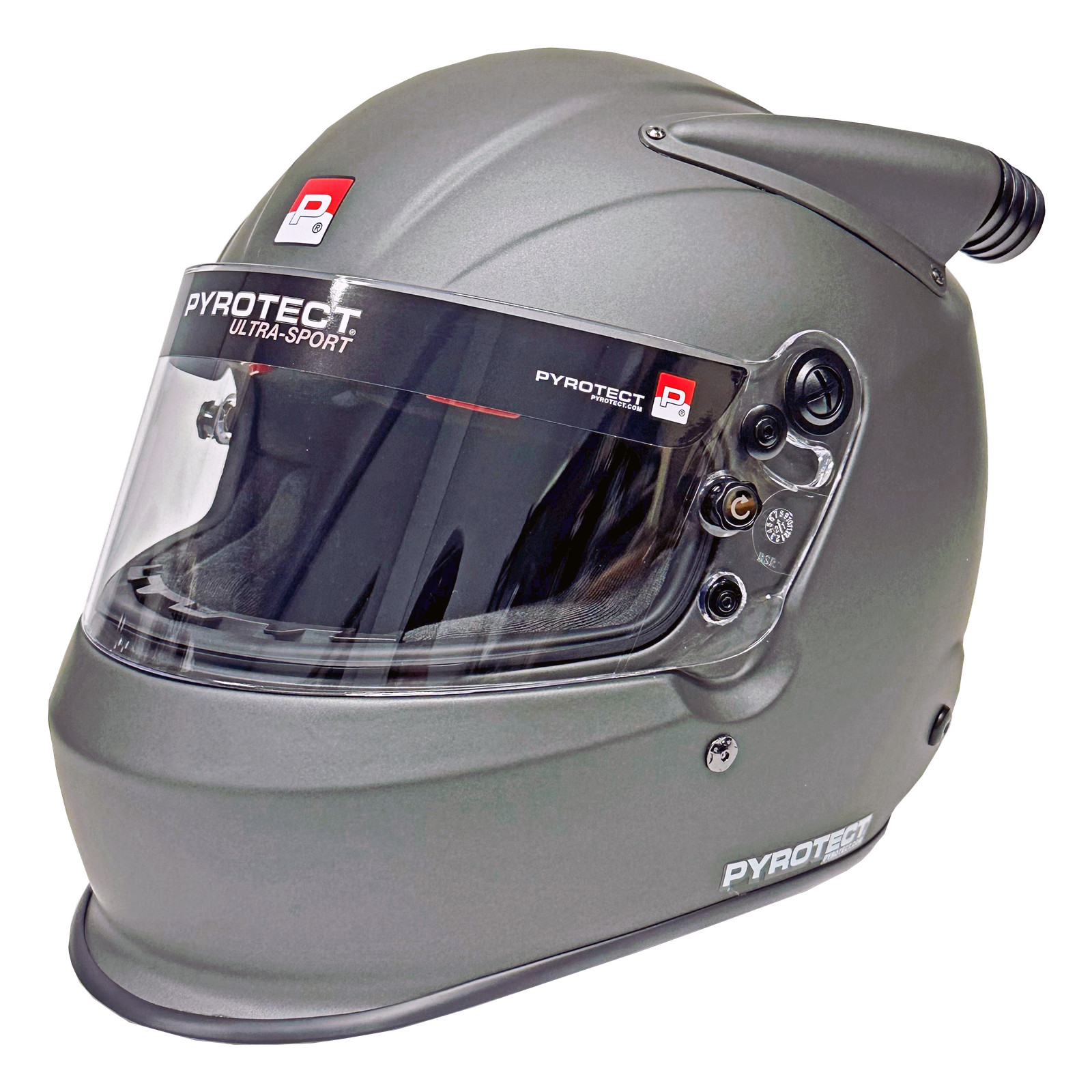 ULTRASPORT DB MID FORCED AIR F/F HELMET, SA2020, FLAT GREY, MEDIUM