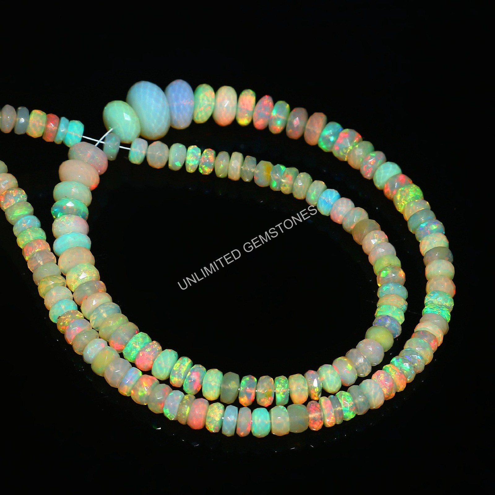 Faceted Opal Beads Rondelle Opal Beads Yellow Opal Beads Gift For Wife  672