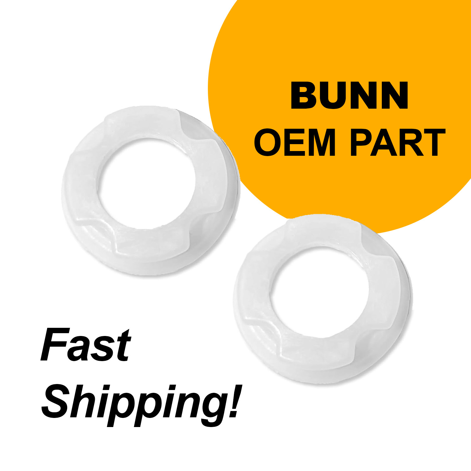 Bunn Ultra Auger Shaft to Hopper Nose Bushings PAIR 2 PACK 32189.0000 OEM PARTS