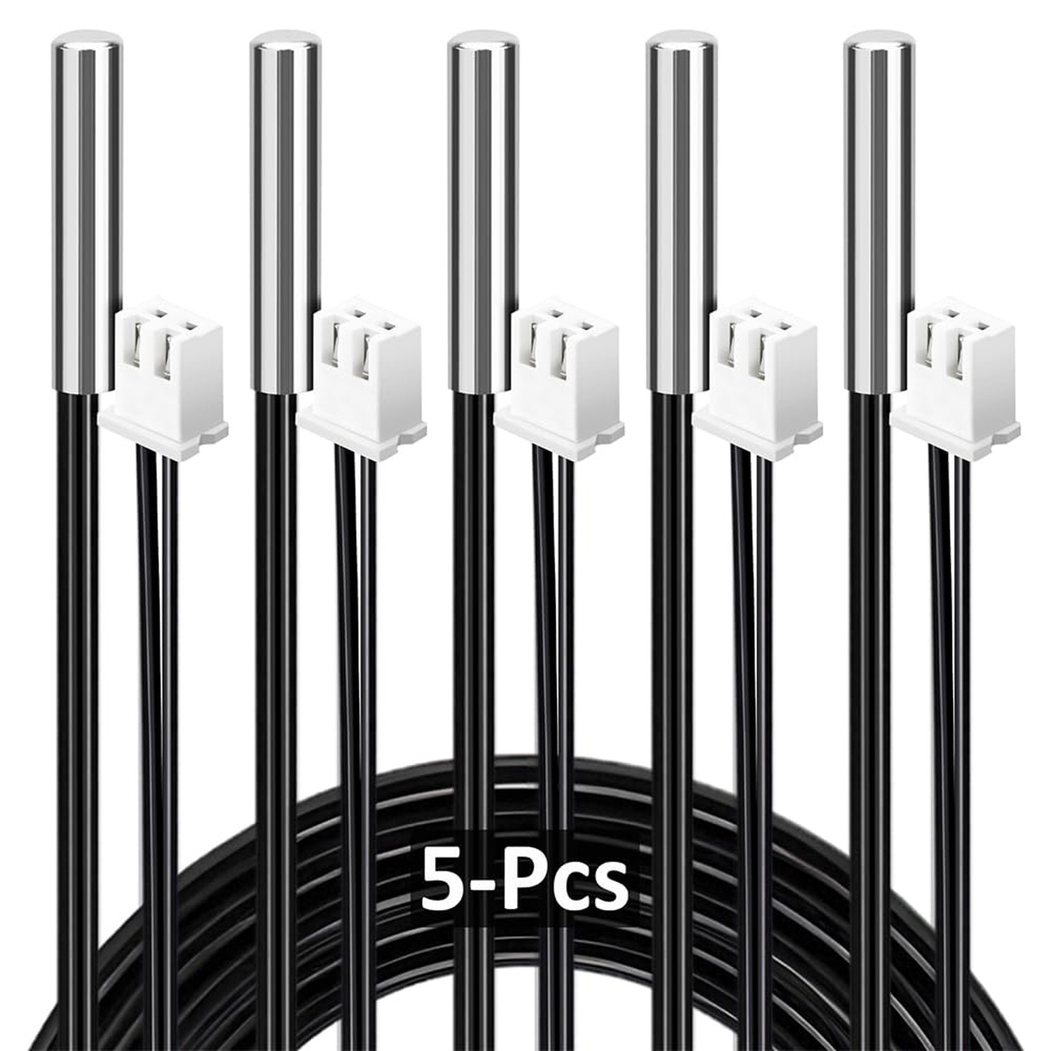 5PCS High Accuracy Temperature Sensor Probe, Premium B3950 Ntc 10k Thermistor...