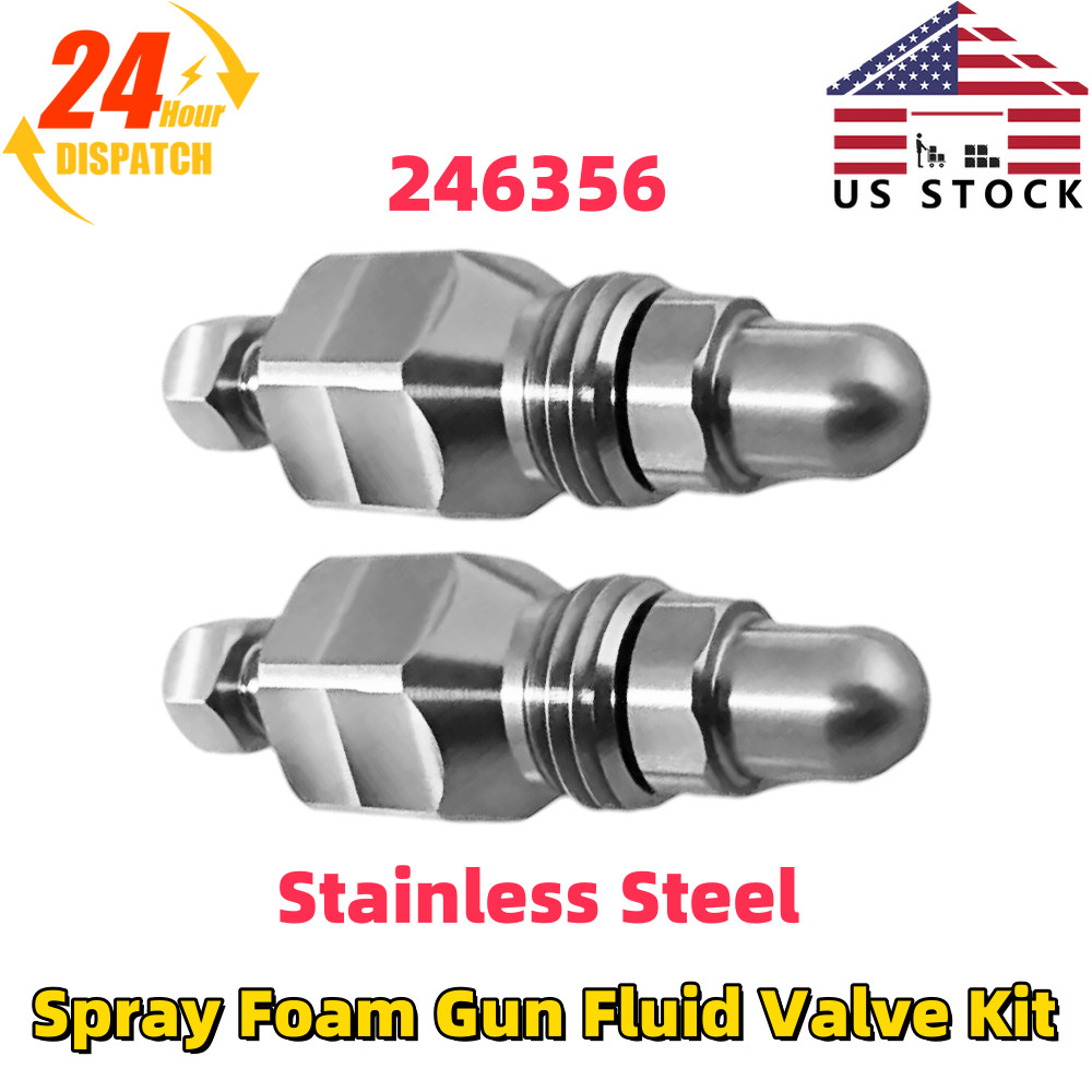 Fluid Valve Kit For Fusion Air Purge AP Spray Gun 246356 Stainless Steel