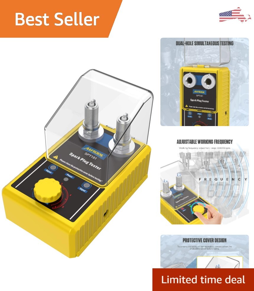 Car Spark Plug Tester - Automotive Engine Ignition Plug Analyzer - Time-saving