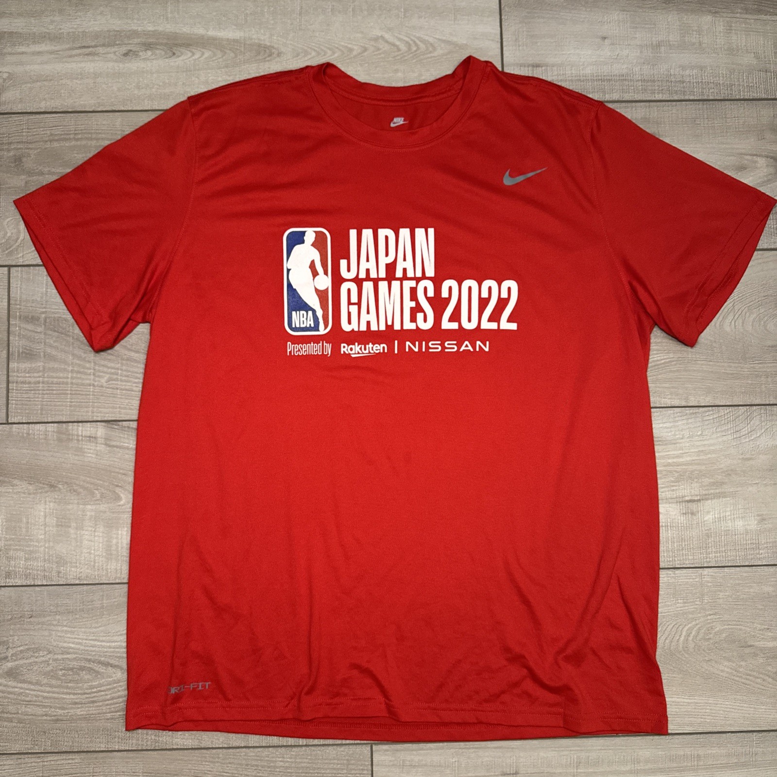 NIKE NBA Global Japan GAMES 2022 LOGO T-SHIRT Tee Men’s XXL Red DriFit
