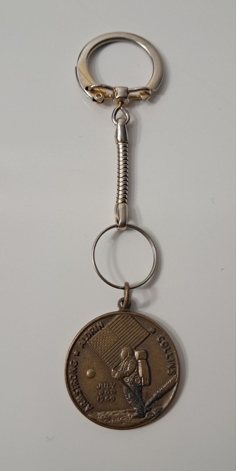 Vintage Apollo 11 XI Copper Bronze Medal Armstrong Aldrin Collins 1969 Original