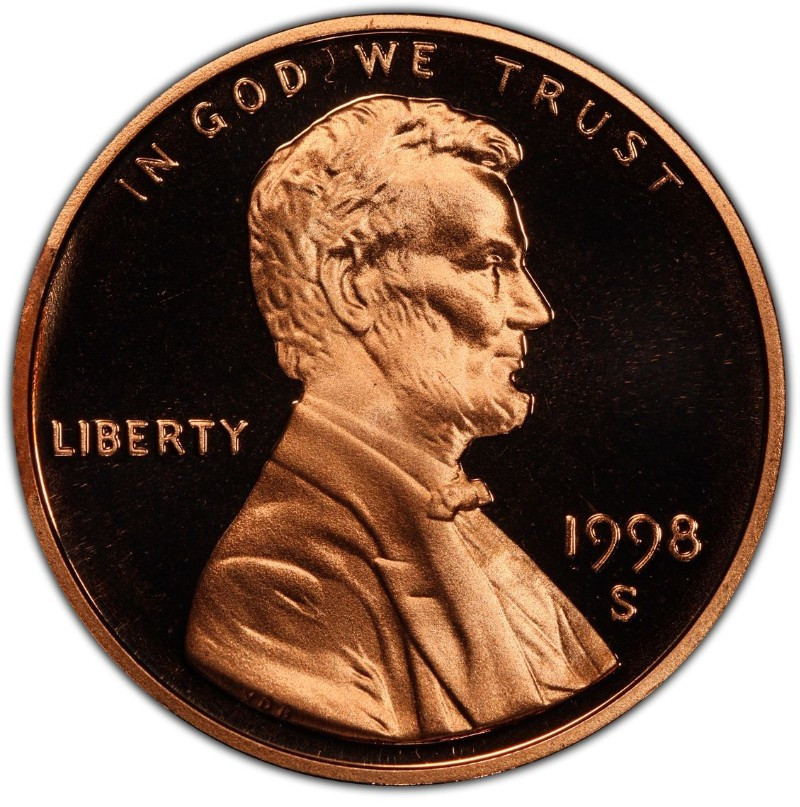 1998-S Proof Lincoln Memorial Cent 1C