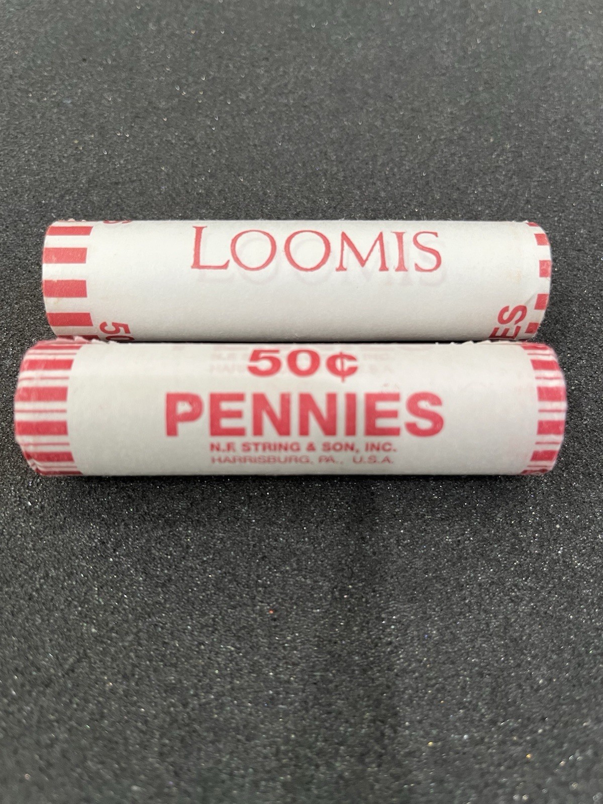 2019 P & D LINCOLN CENT ROLLS  TOTAL = 2 Bank Rolls LOW PRICE! FREE SHIPPING!