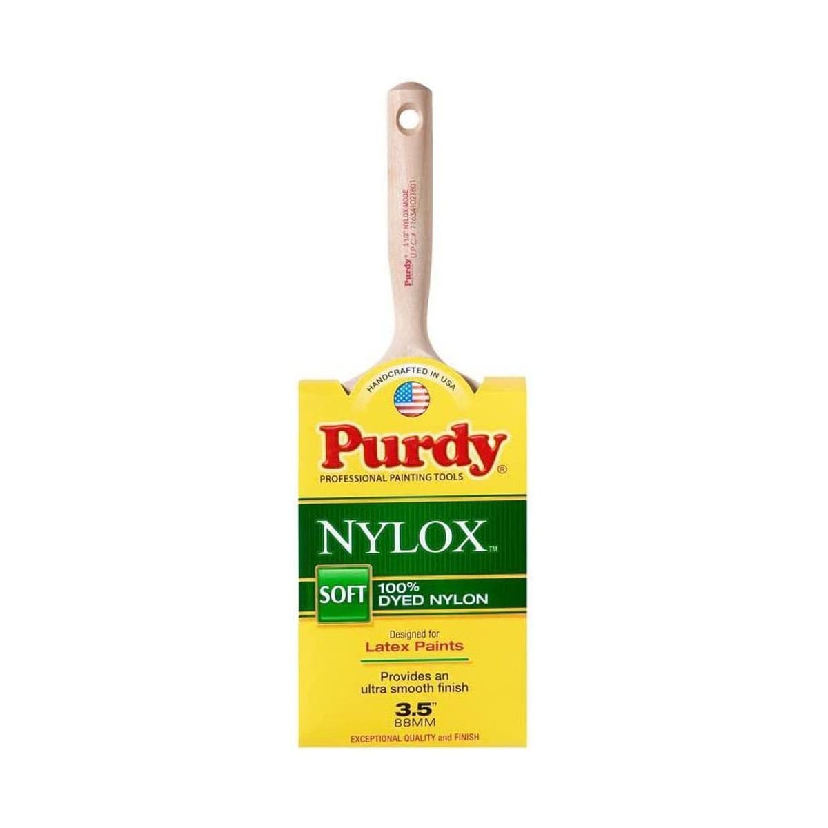 Genuine Purdy Nylox Mode Flat 3-1/2" Paint Brush 144228235