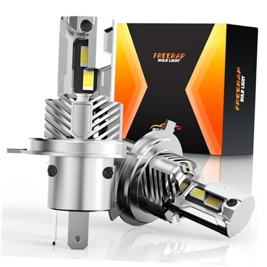 H4 Fog Light Bulb, 600% Brighter Upgraded 32000LM Fog Lighting Bulb H4/9003/HB2