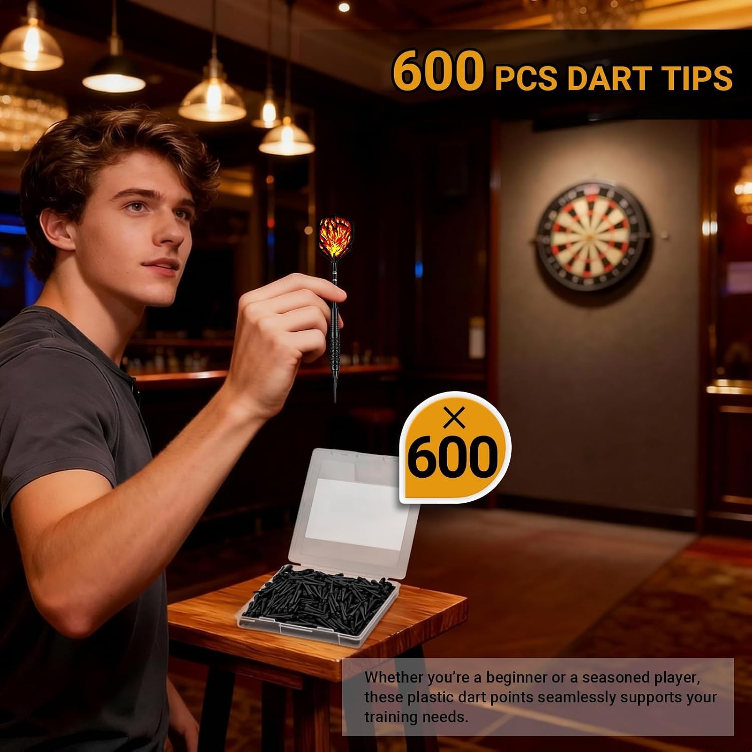 Plastic Soft Tip Dart Points 150 Pack for 2BA Threads Replacement Dart Access...