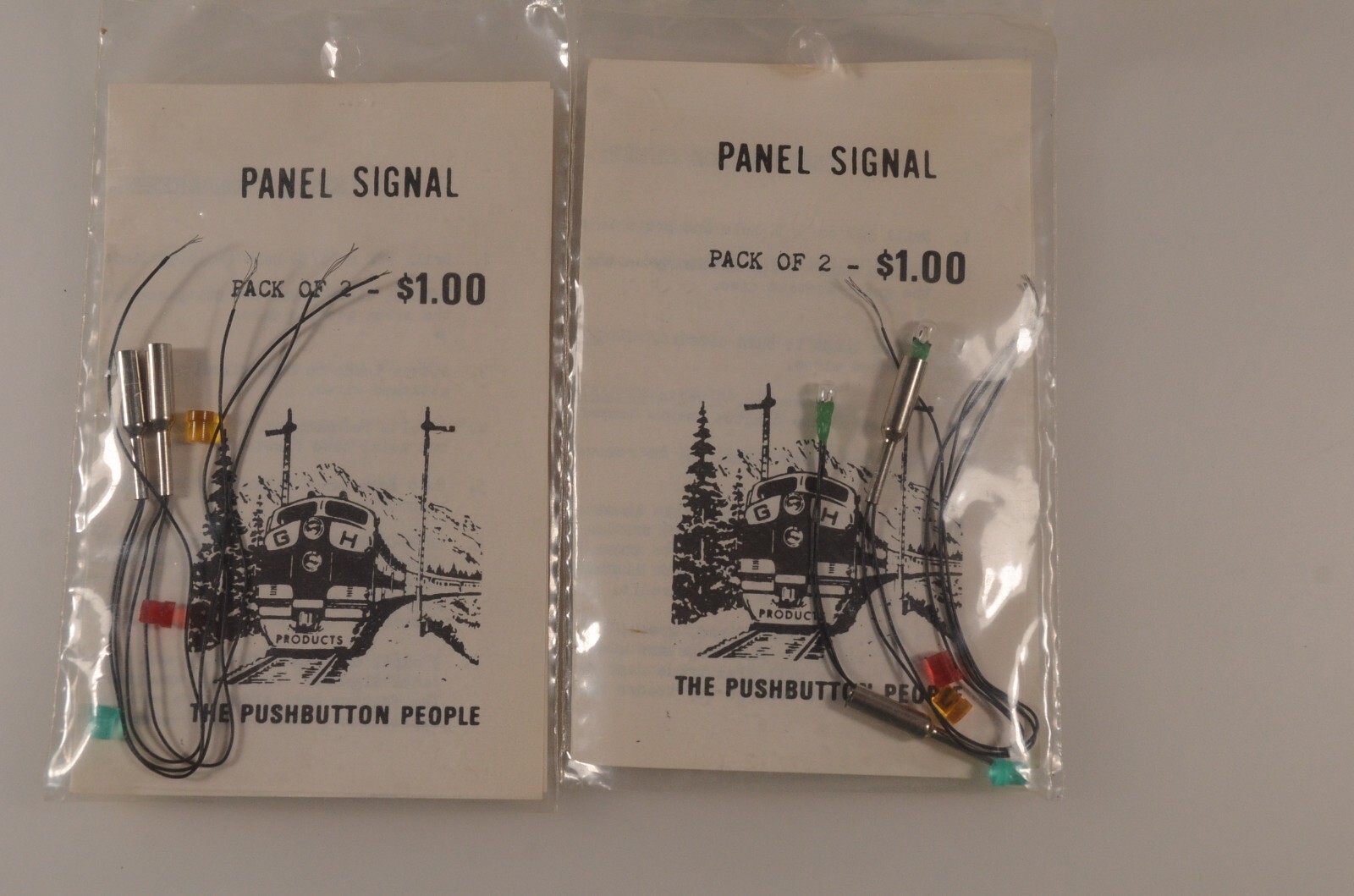 The Pushbutton People Panel Signal Lights - 2 Packages