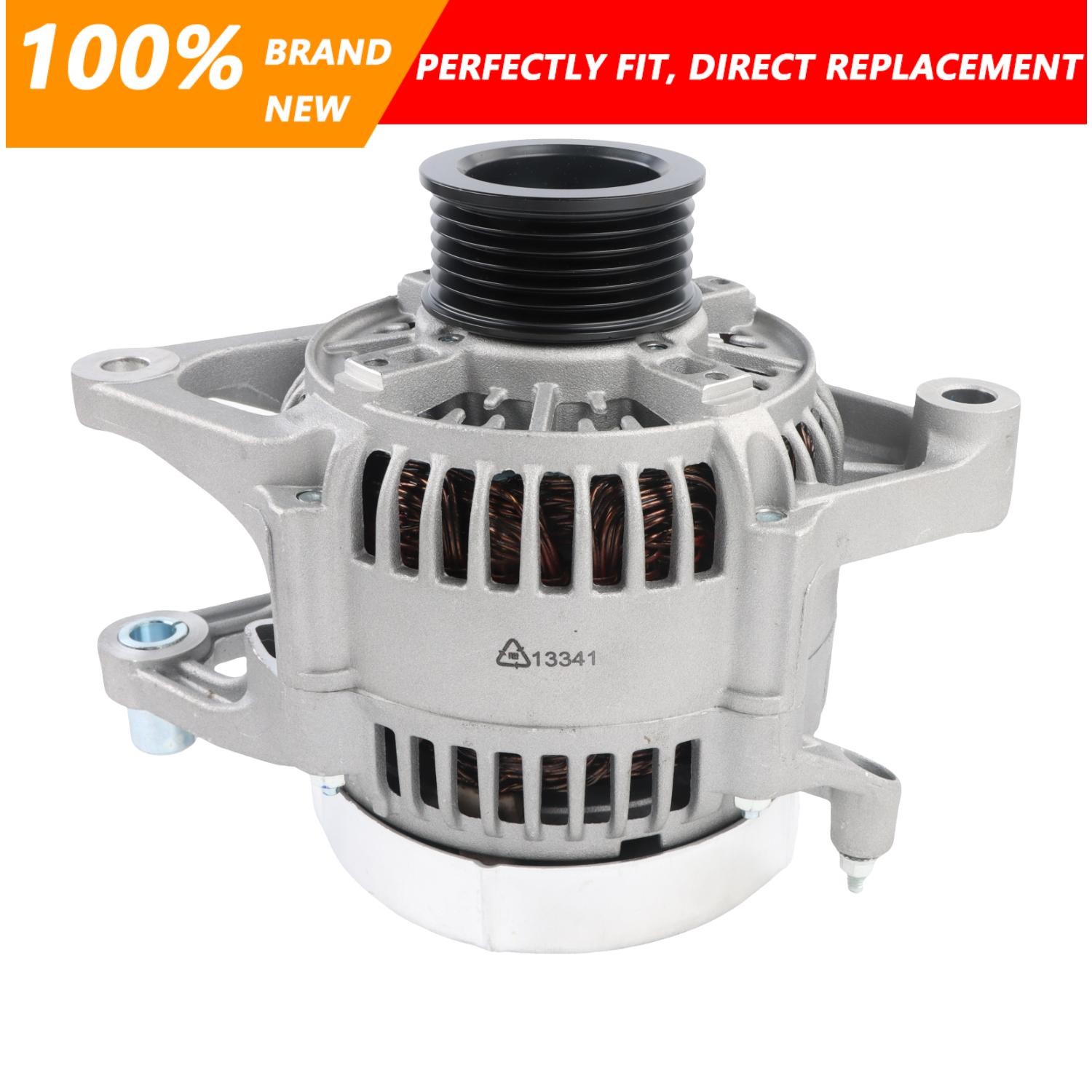13341 Alternator for 1991-1998 Jeep Wrangler 1991-1996 Jeep Cherokee 2.5 4.0L