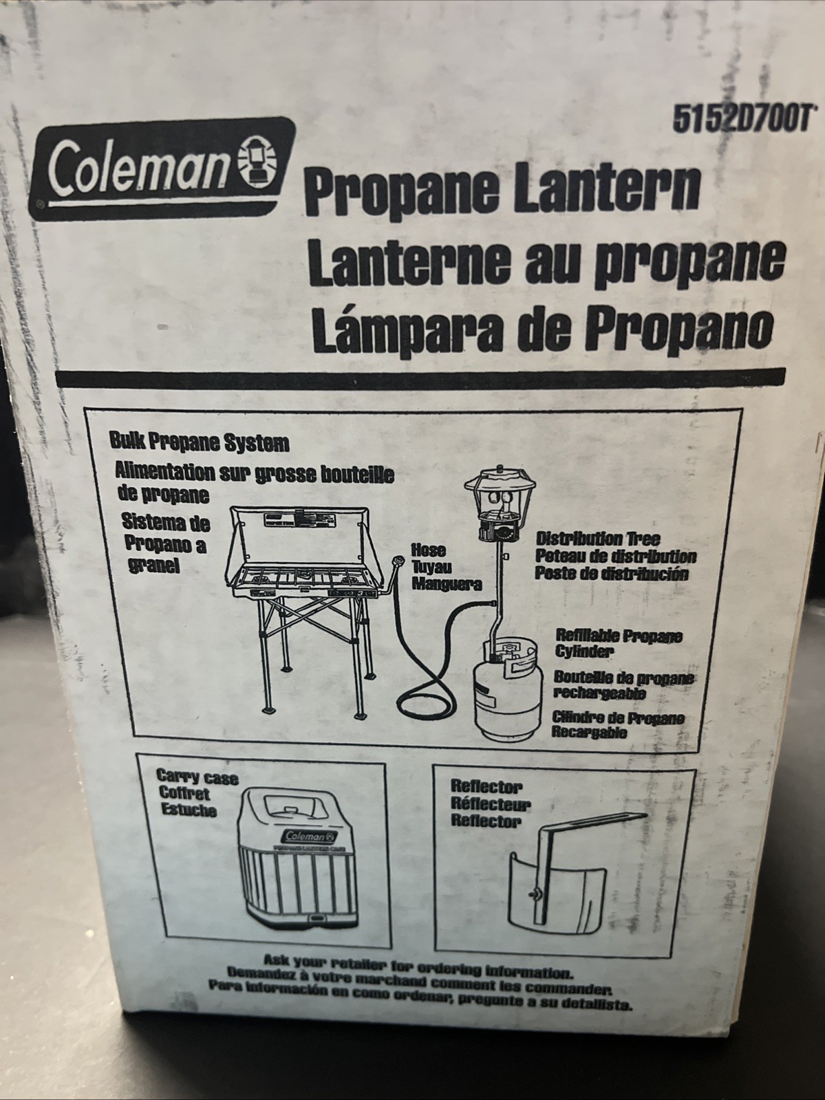 COLEMAN PROPANE TWO MANTLE LANTERN 5152D700T NEW IN BOX