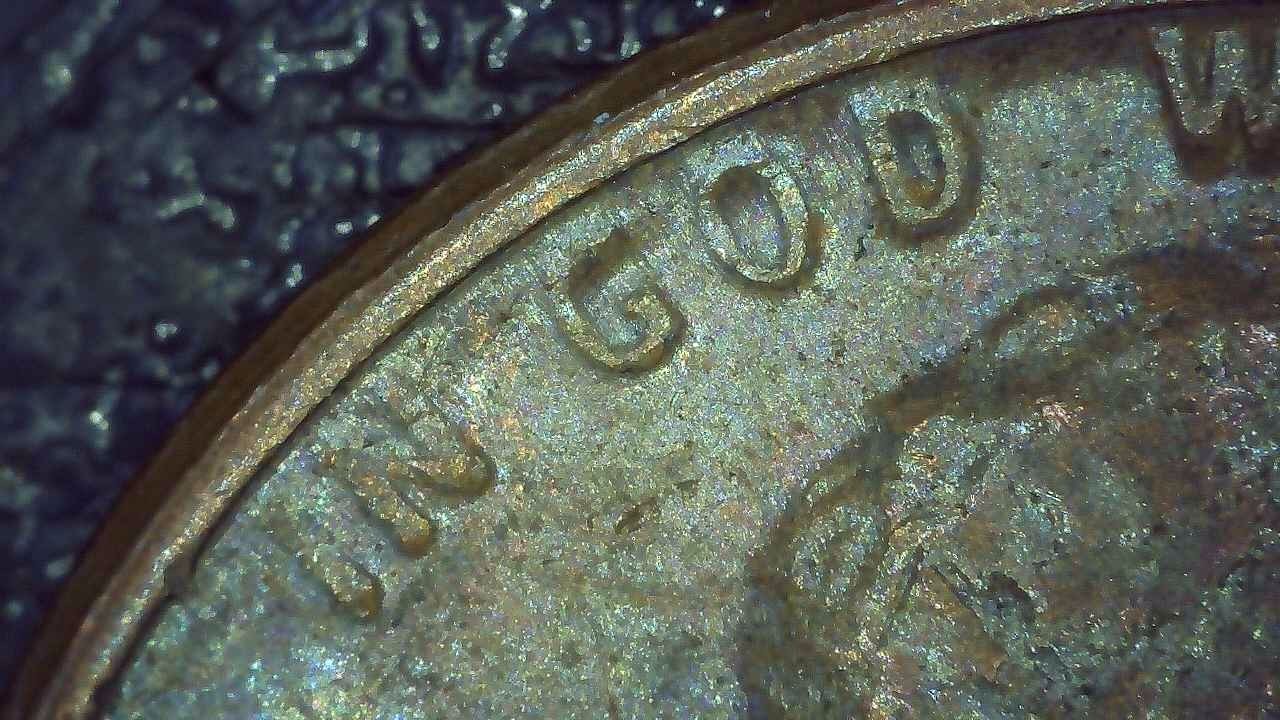 1974 D Lincoln Penny toned