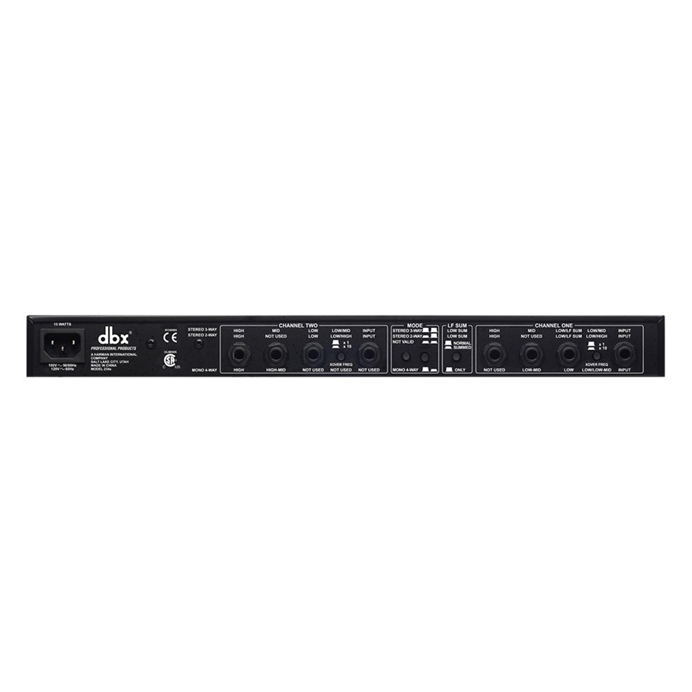 DBX 234S Professional Crossover Stereo 2 / 3 Way, Mono 4 Way
