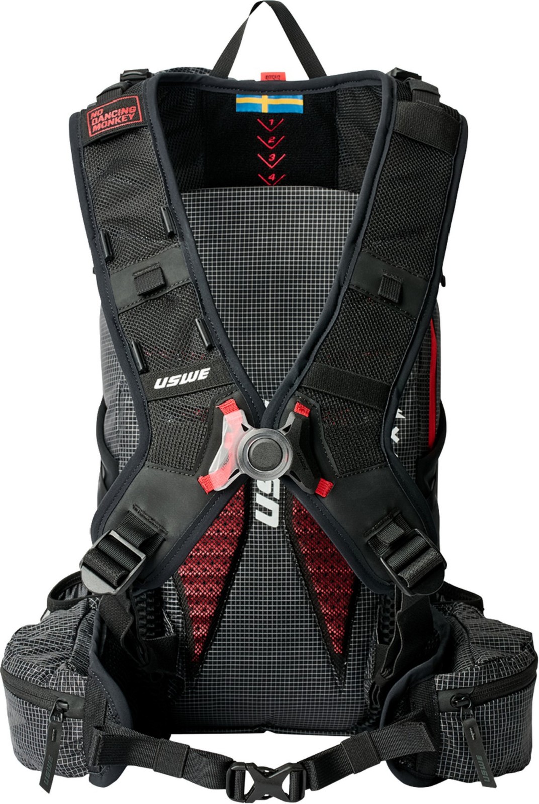 USWE 30L Daypack Rolltop Backpack Black