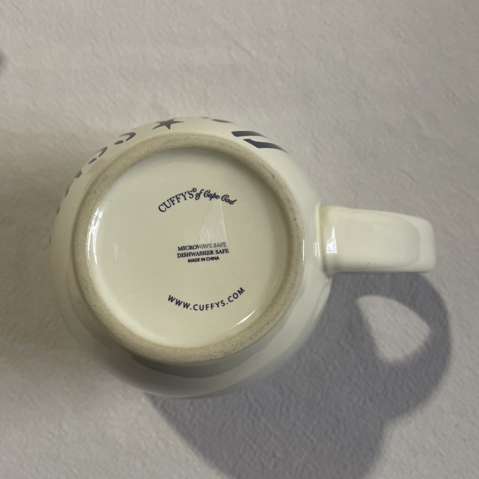 CUFFY’S Oversized 20 oz Coffee Mug CAPE COD MASS Microwave / Dishwasher Safe