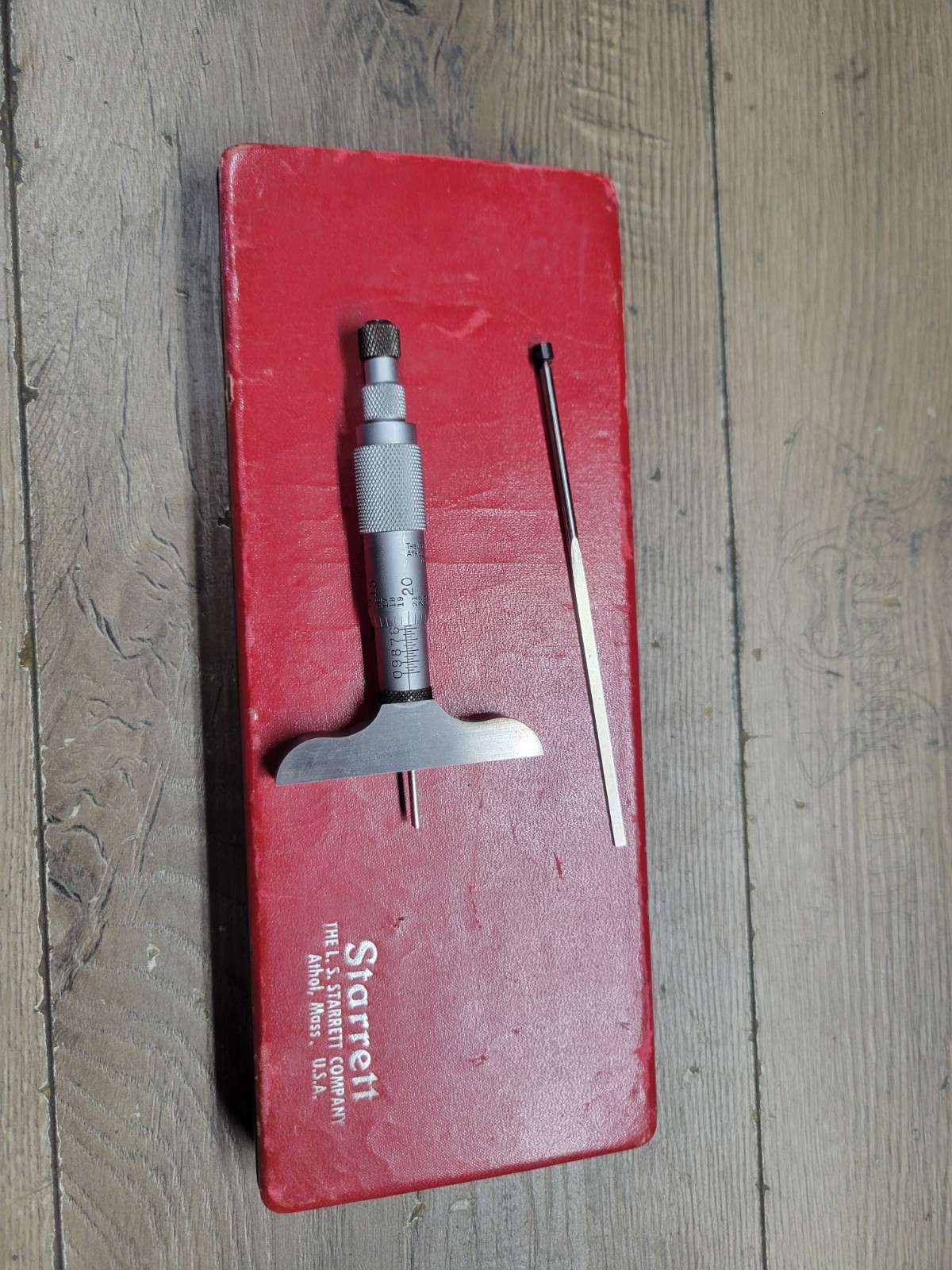 STARRETT BLADE DEPTH MICROMETER X .001" 0-2"