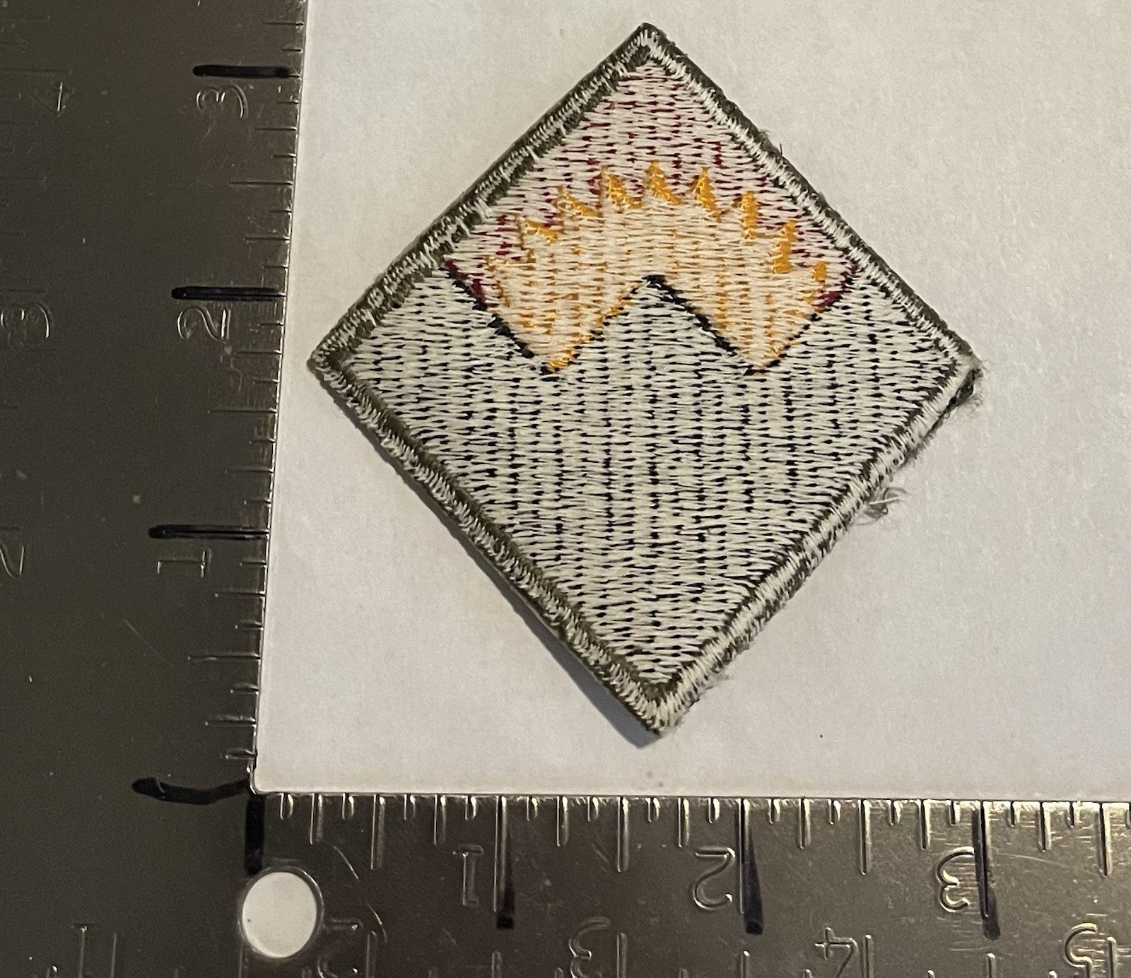 Western Defense Command White Back Patch WWII Original Pacific