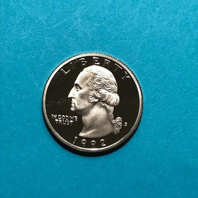 1992 S Washington Proof Quarter     FREE SHIP