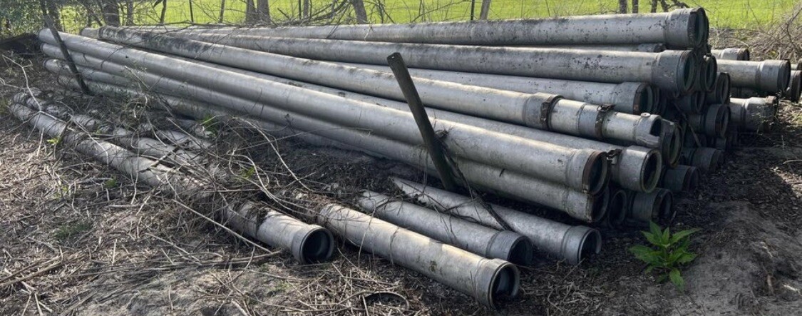 8” 8 Inch ring Lock aluminum irrigation pipe 30’ Long