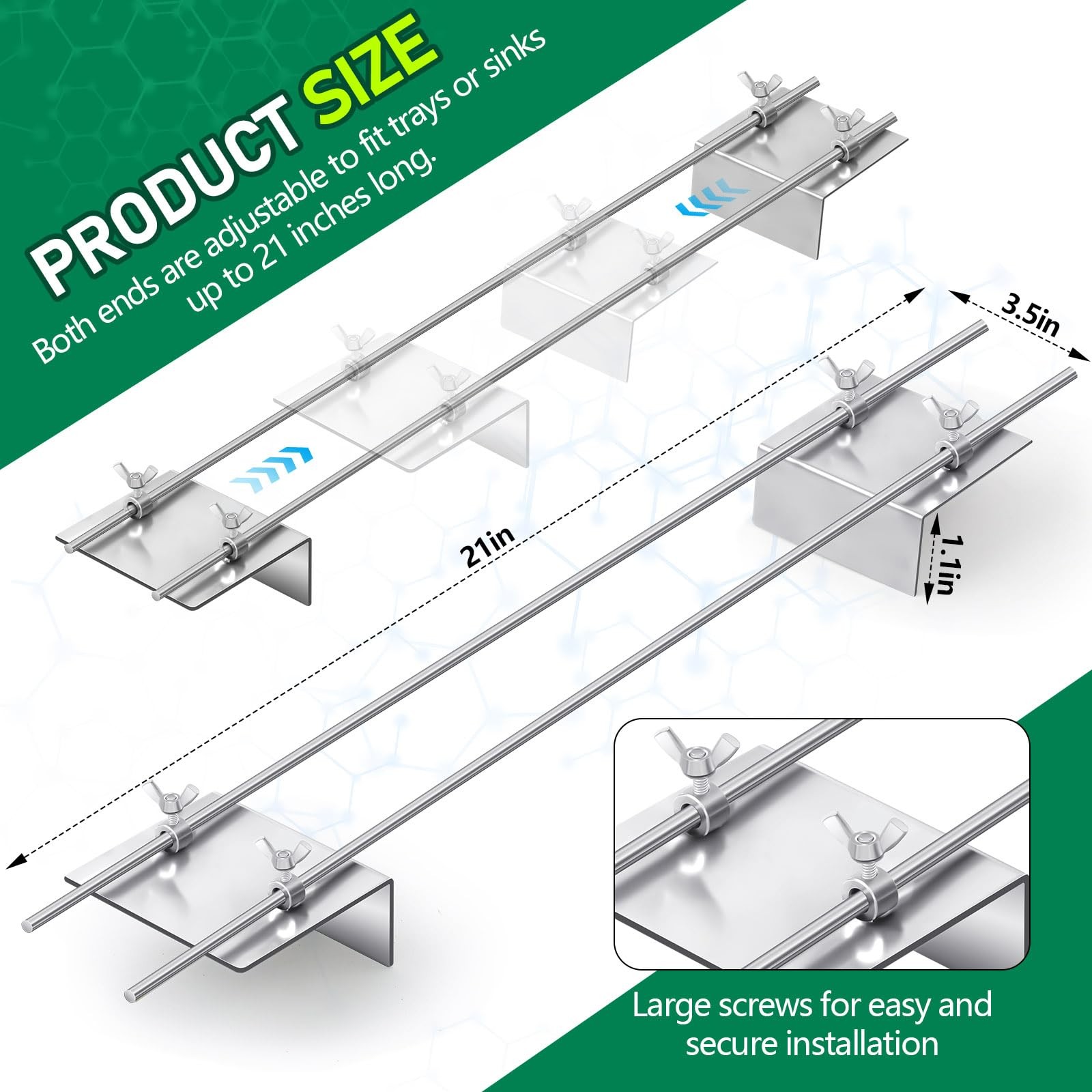 Yaocom Slide Staining Rack, Stainless Steel Microscope Adjustable...