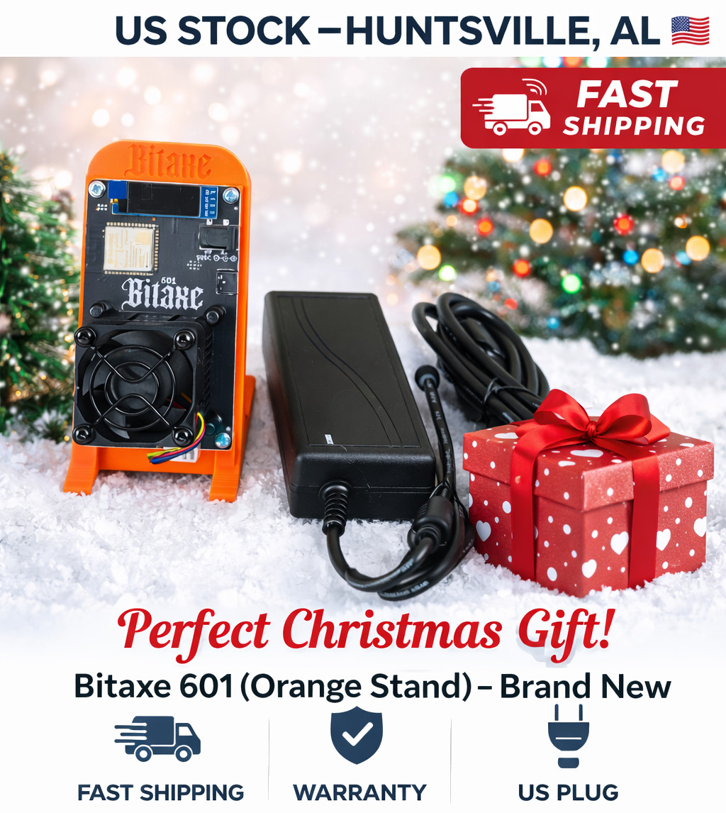 US STOCK Bitaxe Gamma 601 1.2TH/s 2.4G WiFi 18W BTC Solo Lottery Miner BTC Miner
