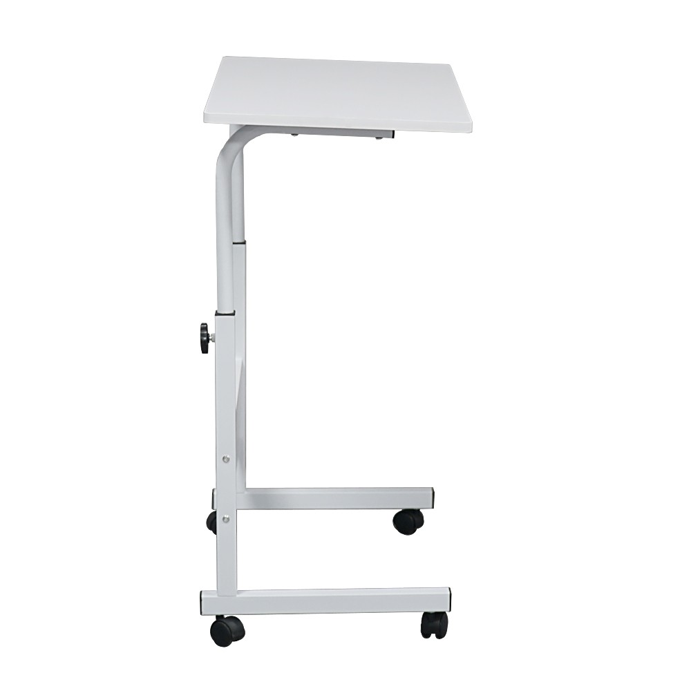 15MM Chipboard & Steel Side Table with Baffle White L