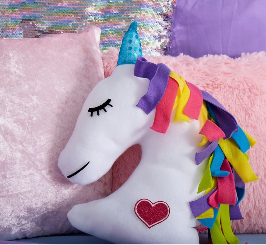 COMPLETED Made-By-Me Make Your Own Unicorn Plush Pillow by Horizon Group USA EUC