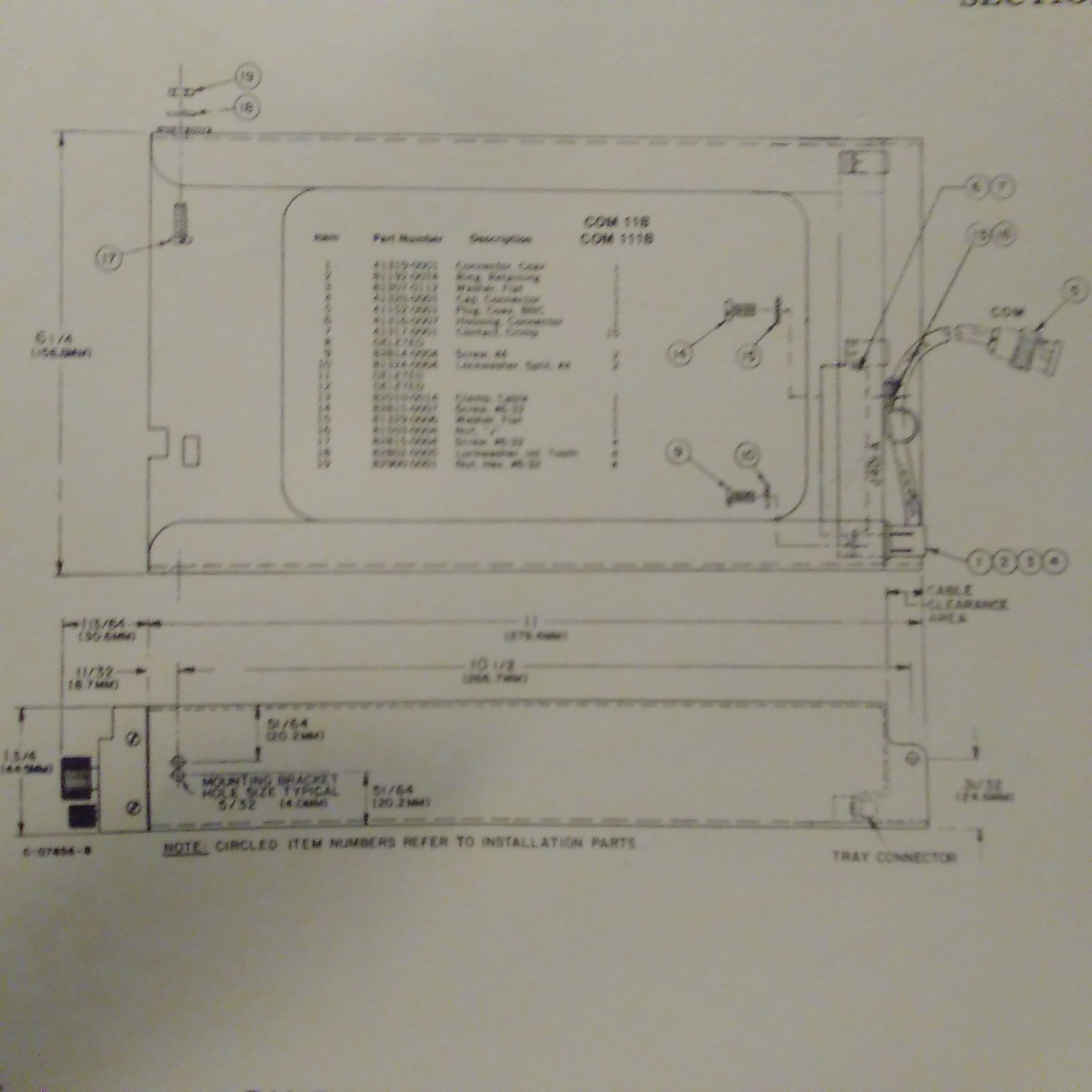 Narco Com 11B and Com 111B Install Manual