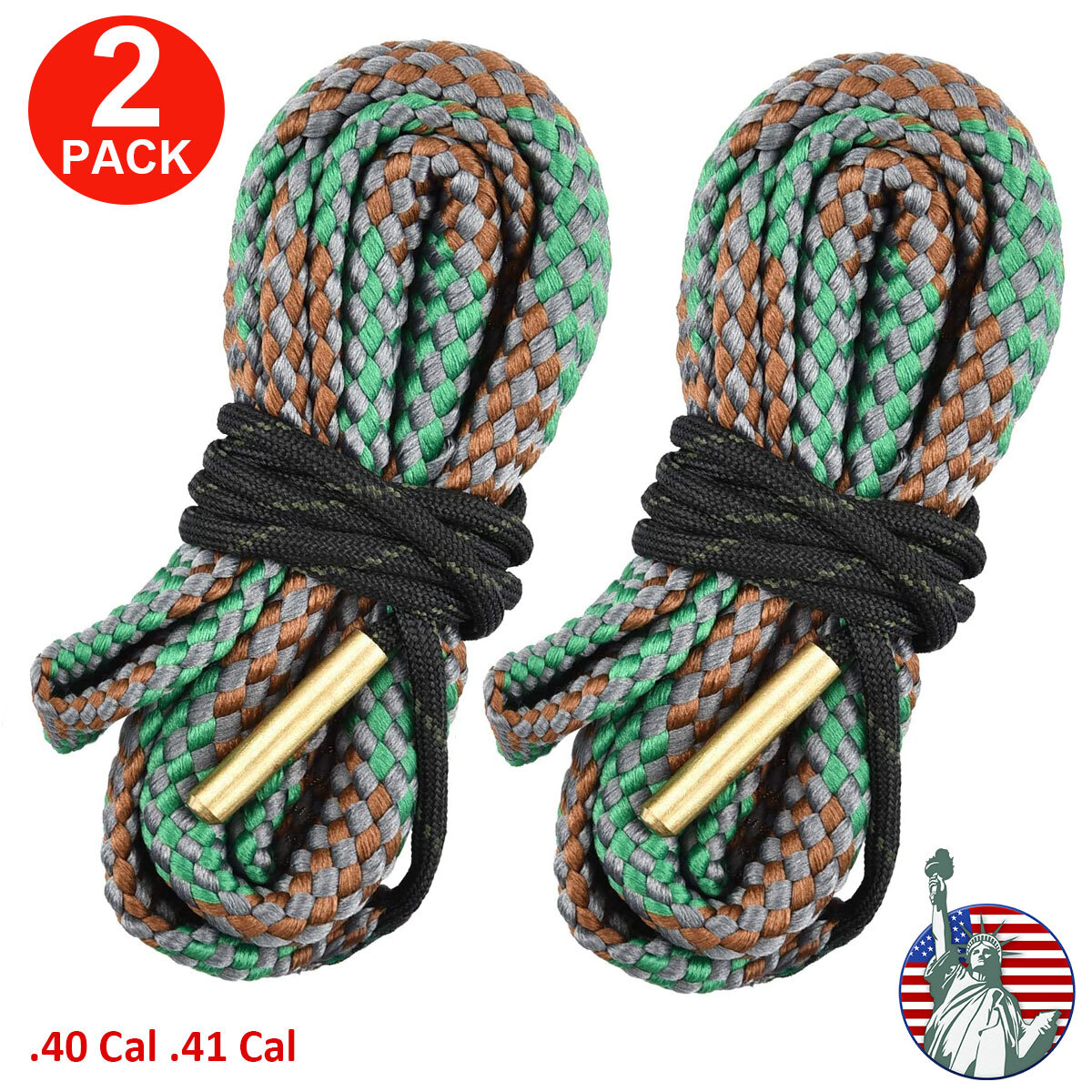 Reusable Bore Cleaner Rope Gun Barrel Cleaners ‎.40 .41 Cal Rifle Shotgun Pistol