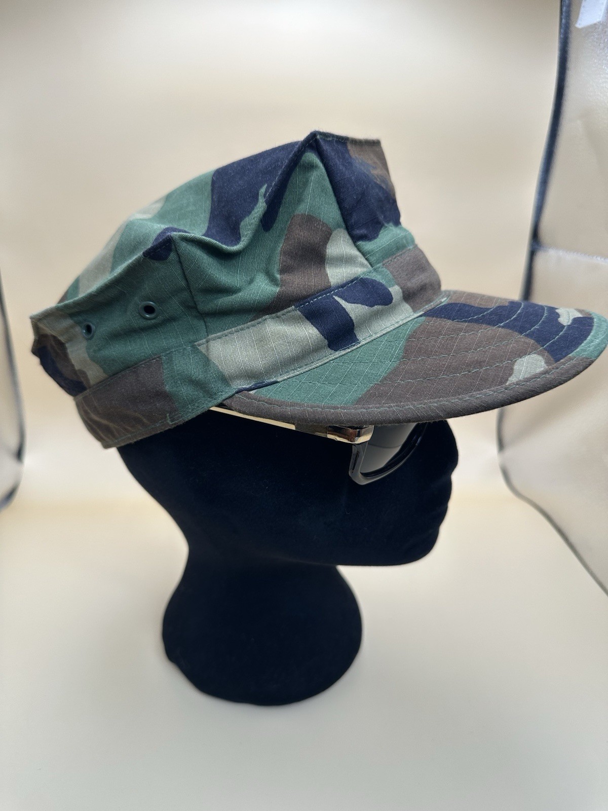 US Marine Corp Utility Hat Cap Woodland Camouflage Pattern Type I, Large