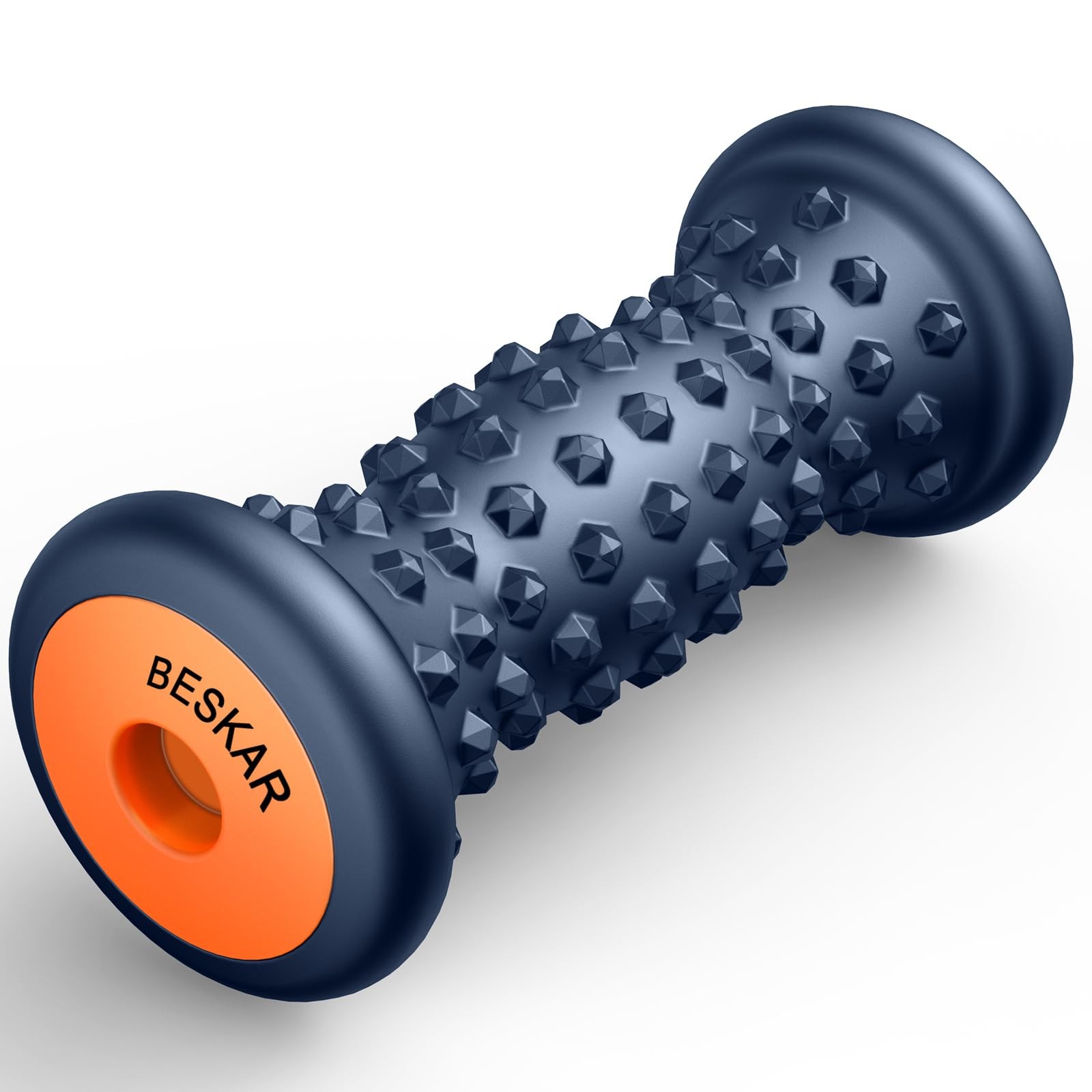 BESKAR Foot Massage Roller for Plantar Fasciitis Relief, Single, Navy Blue