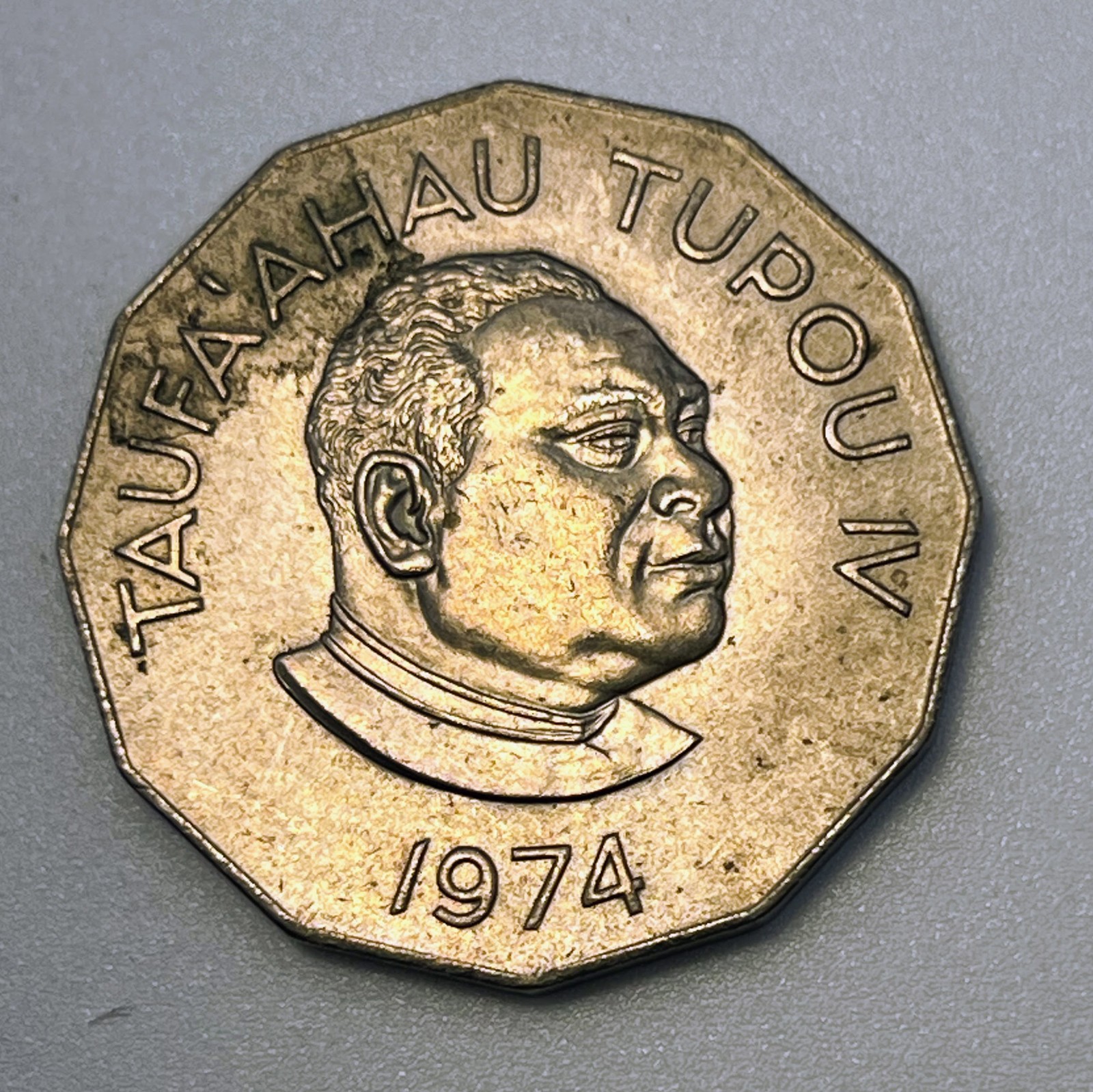1974 Tonga 50 Seniti KM#41 Copper-Nickel Only 50K Minted World Coin