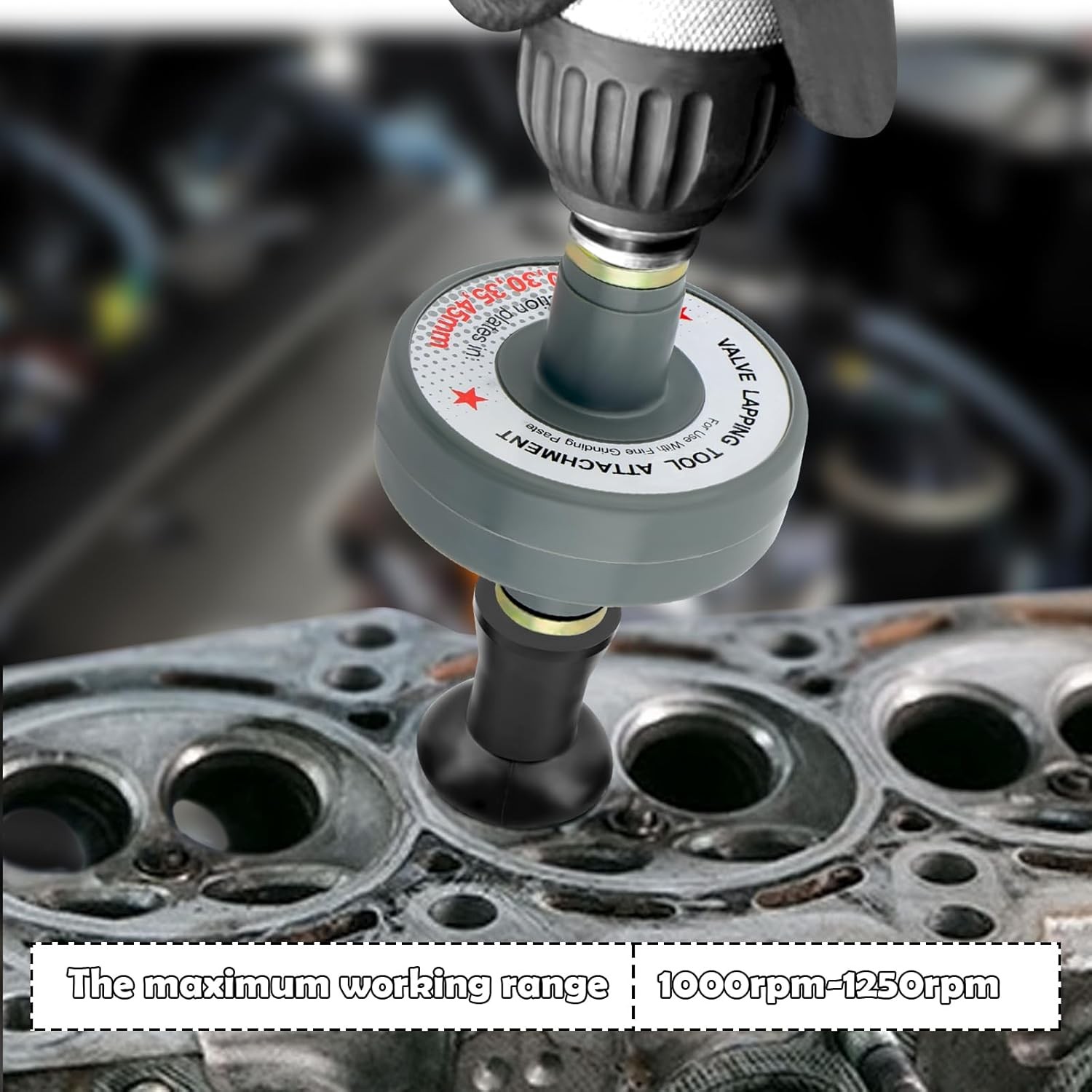 Valve Lapping Tool Kit with 5 Suction Cup Adapters,Durable Kit...