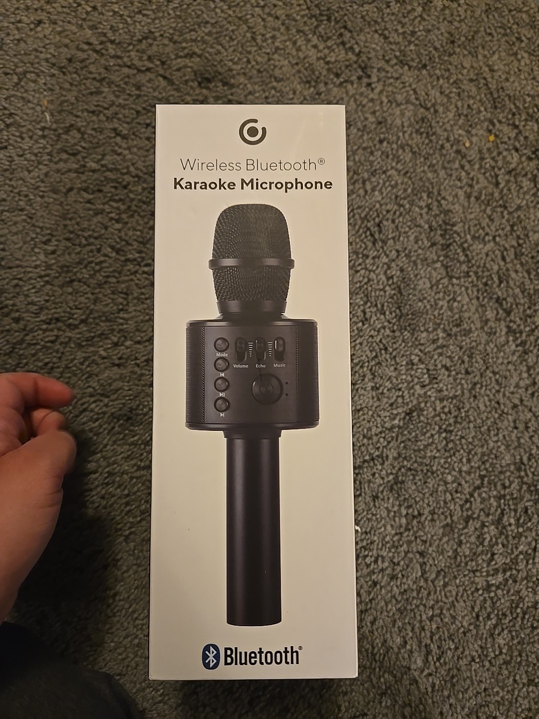 Core Innovations KRMC101BL Wireless Bluetooth Karaoke Microphone New Open Box